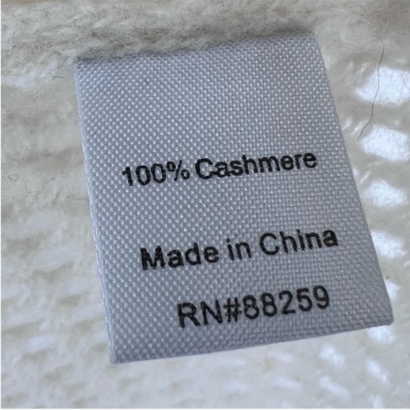 100% Cashmere Ivory Subtle Luxury Open Front Perforated Cardigan size S/M - Picture 5 of 9